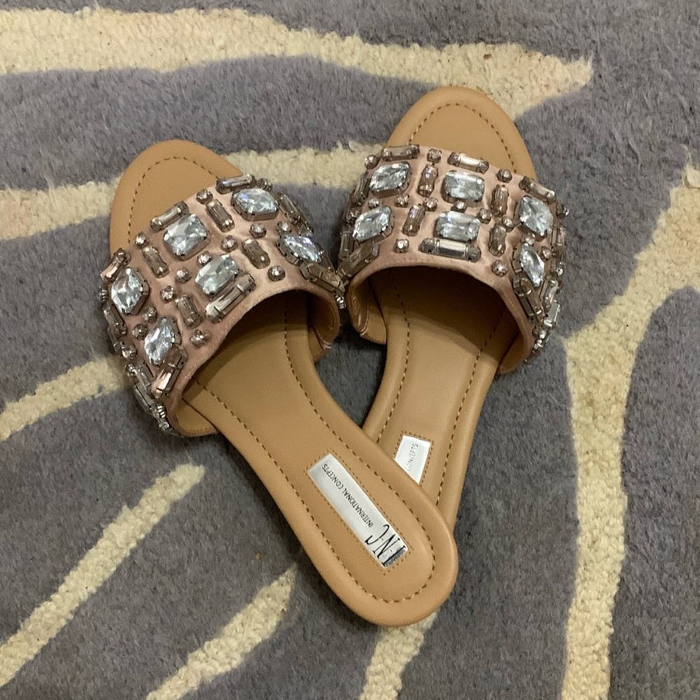 Price Drop Sparkly Flat Sandals